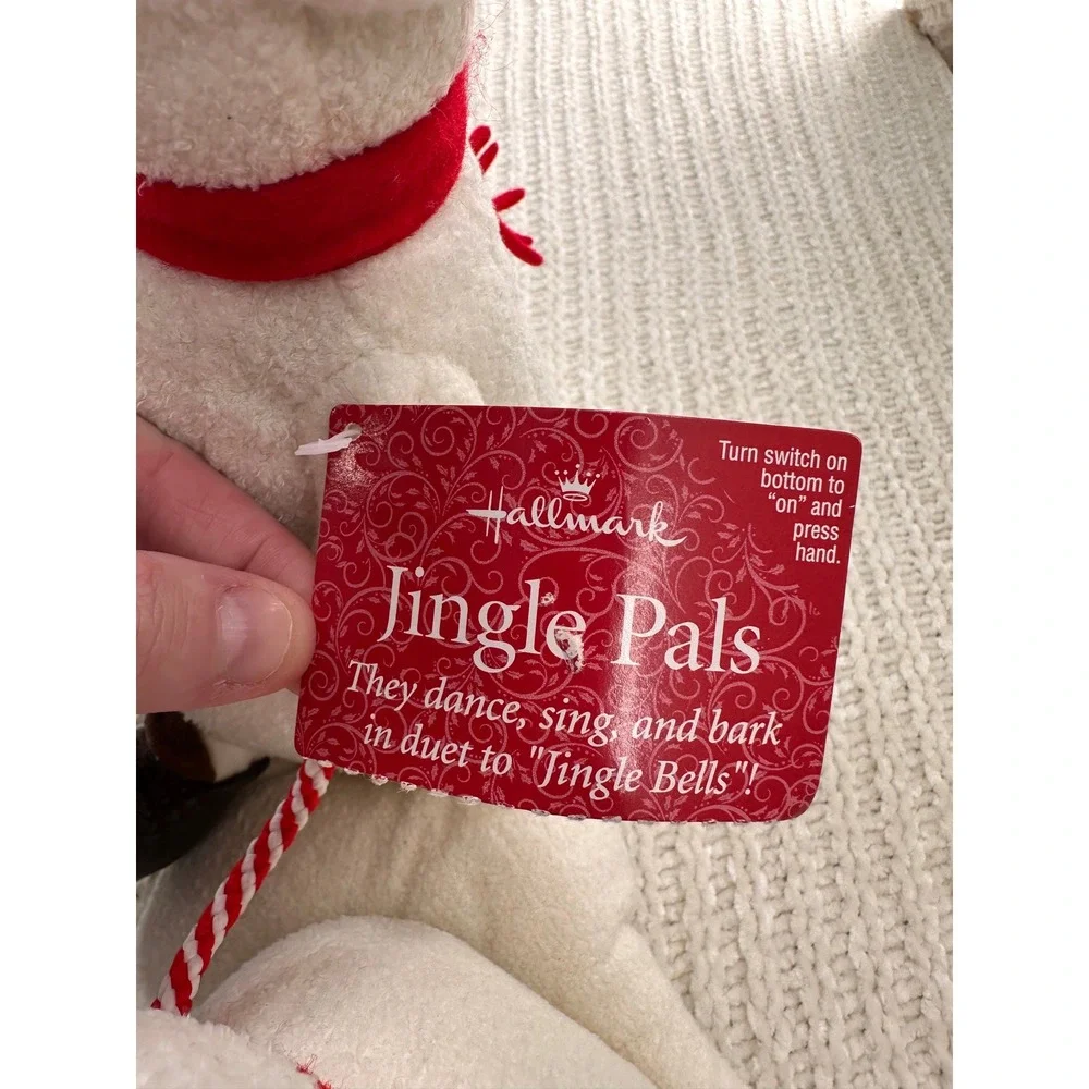 Hallmark‎ Jingle Pals Snowman Dog Plush Animated Singing Dancing Christmas Toy